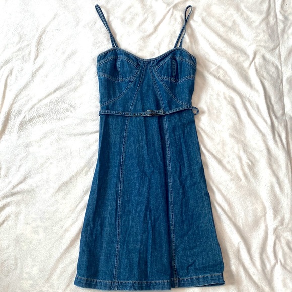 FCUK Denim Dress - size 4 - Picture 1 of 3